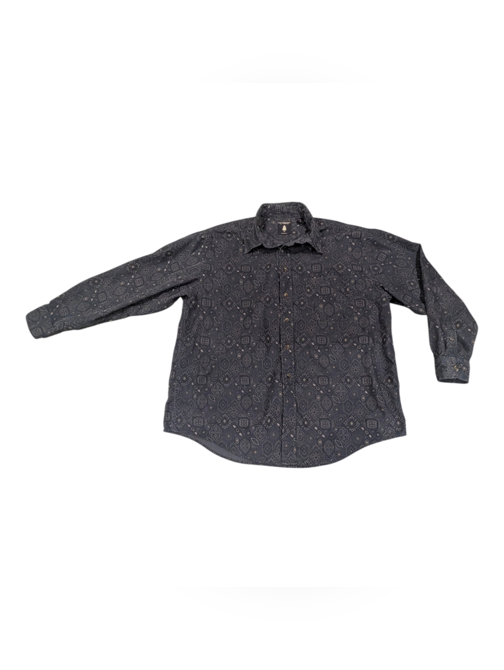 Roundtree & Yorke Men's Bandana Print Long Sleeve Button-Down Shirt - Sz XL